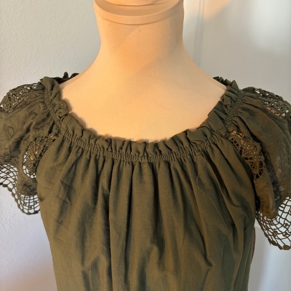 Indigo Rose Olive Crochet Midi Dress – Size M - Picture 5 of 10